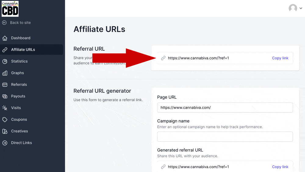 Affiliate Program - Referral Code