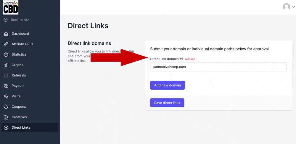 Affiliate Program - Direct Link - Approved