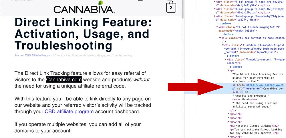 Affiliate Program - Direct Link - Noreferrer