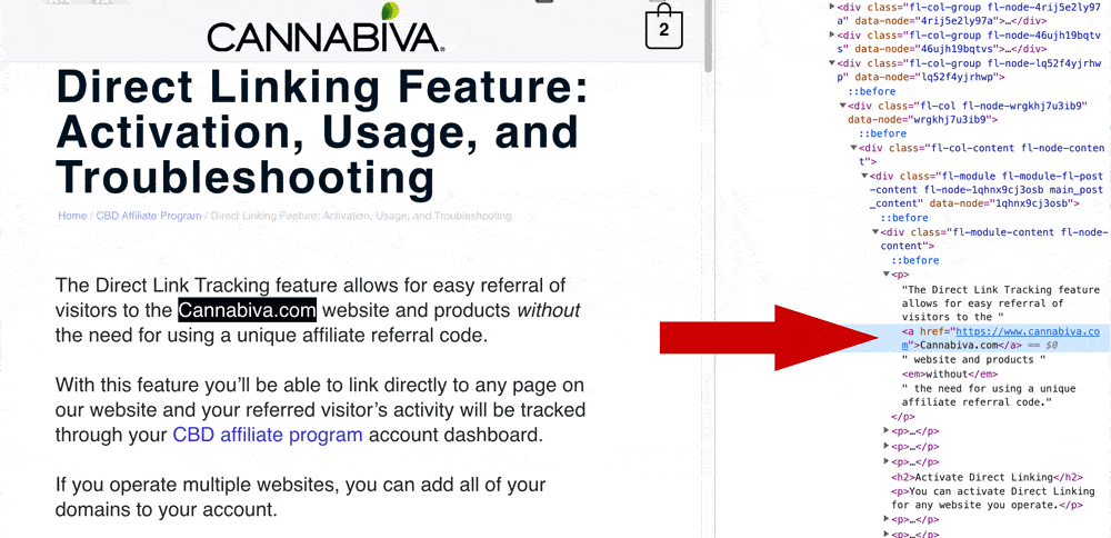 Affiliate Program - Direct Link - Correct Linking