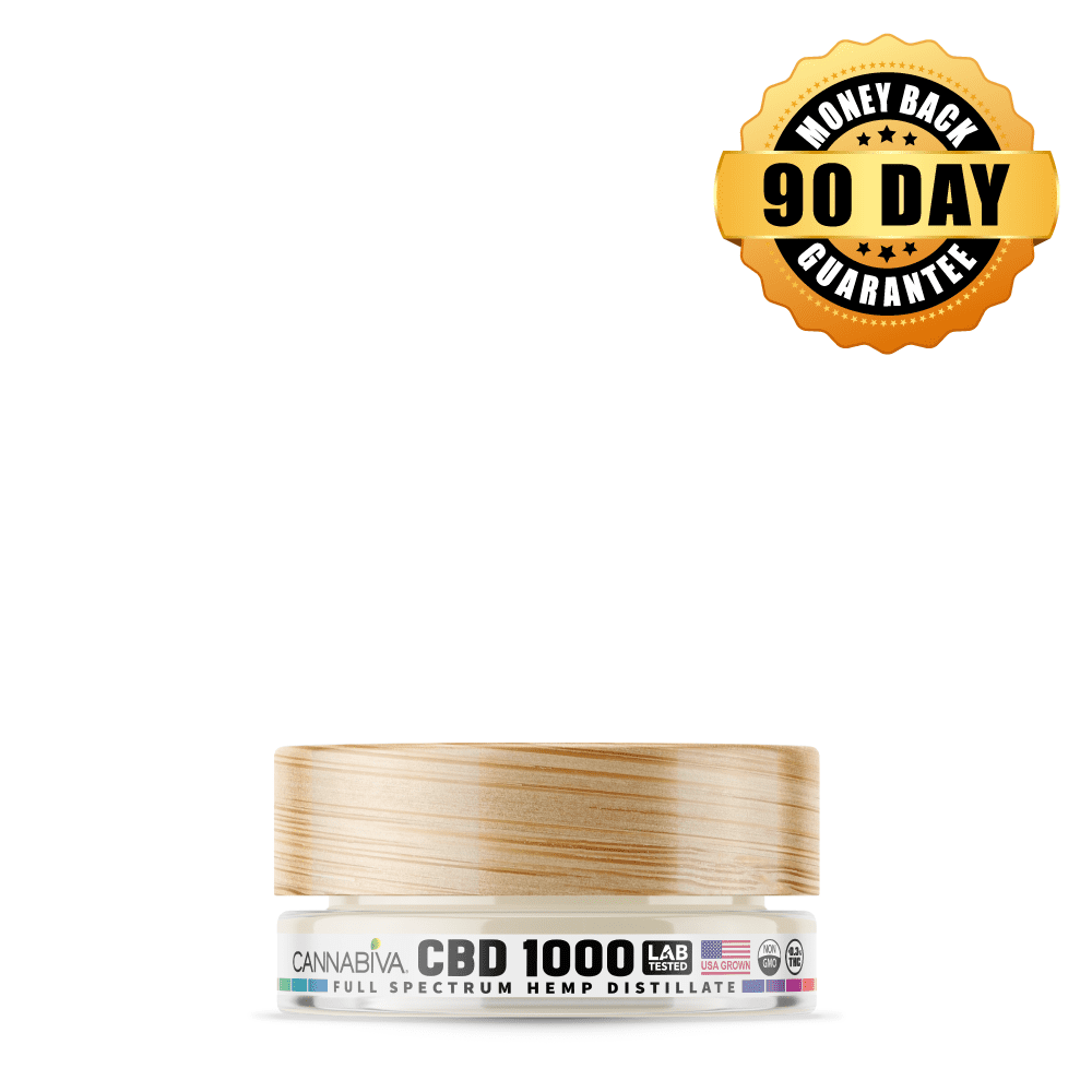 CBD 1000 mg Full Spectrum Hemp Distillate with a 90-day money-back guarantee