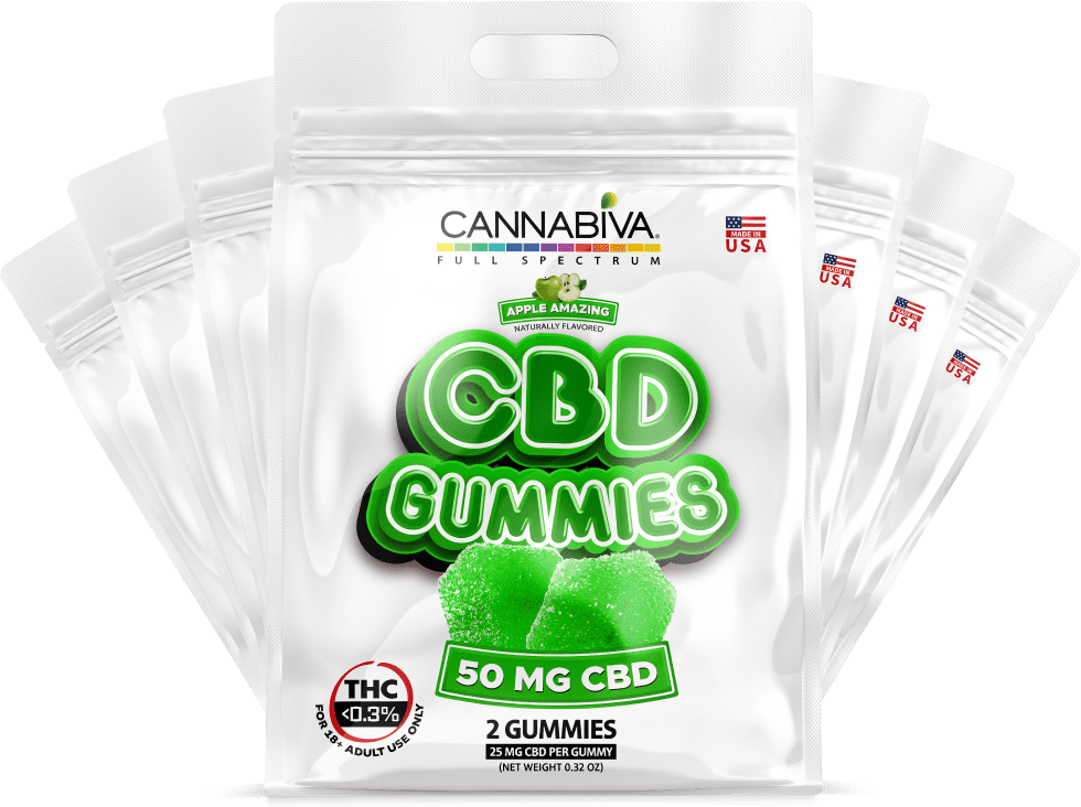 Free CBD Gummies - Full Spectrum 7-Day Sample Pack - Apple Amazing Flavor