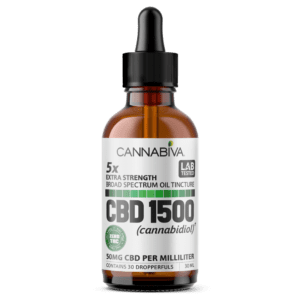 Cannabiva 1500MG Broad Spectrum CBD Oil Tincture - Extra Strength - Wholesale