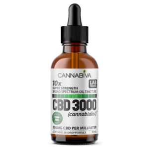 Cannabiva 3000MG Broad Spectrum CBD Oil Tincture - Super Strength - Wholesale