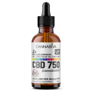 Cannabiva 750MG Full Spectrum CBD Oil Tincture - Regular Strength - Wholesale