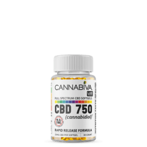 Cannabiva 750MG Full Spectrum CBD Oil Softgel Capsule Supplement Pill - Wholesale