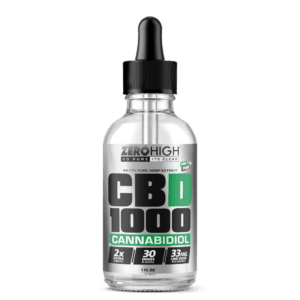 Zero High 1000MG Pure Isolate CBD Oil with No THC - Wholesale