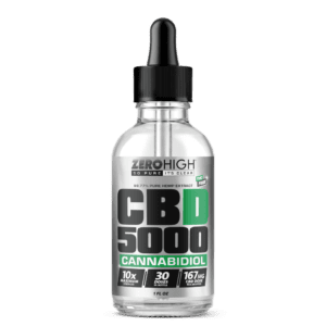 Zero High 5000MG Pure Isolate CBD Oil with No THC - Wholesale