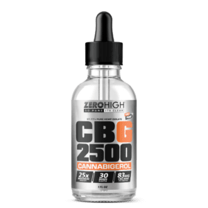 2500MG CBG Oil Tincture - 25x Strength Cannabigerol Pure Isolate With No THC - Wholesale