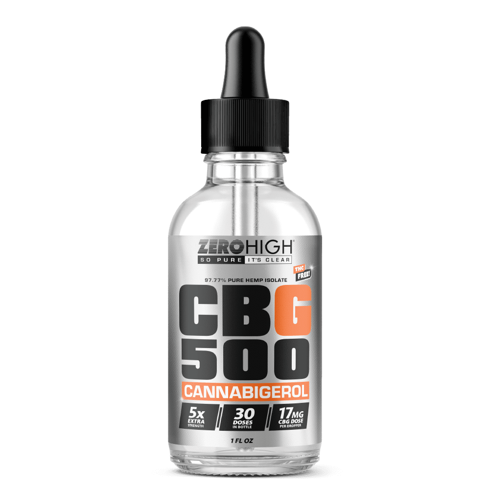 500MG CBG Oil Tincture - 5x Strength Cannabigerol Pure Isolate With No THC - Wholesale