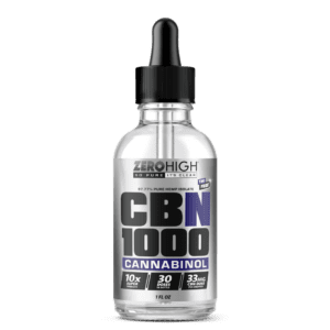 Zero High 1000MG Cannabinol CBN Oil Tincture - 10x Strength - Pure Isolate No THC - Wholesale