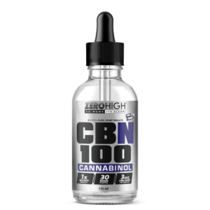 Zero High 100MG Cannabinol CBN Oil Tincture - Mild Strength - Pure Isolate No THC - Wholesale