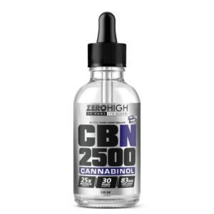 Zero High 2500MG Cannabinol CBN Oil Tincture - 25x Strength - Pure Isolate No THC - Wholesale
