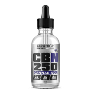 Zero High 250MG Cannabinol CBN Oil Tincture - 2x Strength - Pure Isolate No THC - Wholesale