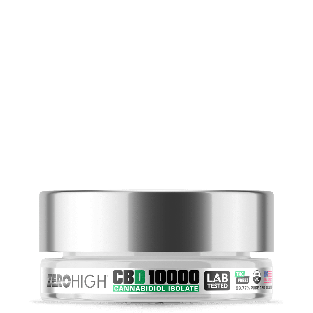 Zero High® CBD (Cannabidiol) THC-Free Pure Isolate Powder
