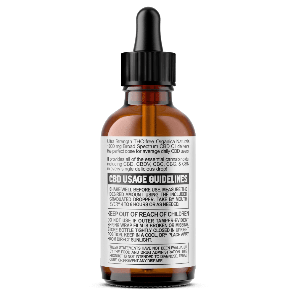 USDA Organic 1000 mg Broad Spectrum CBD Oil | Bulk & Wholesale - Image 3